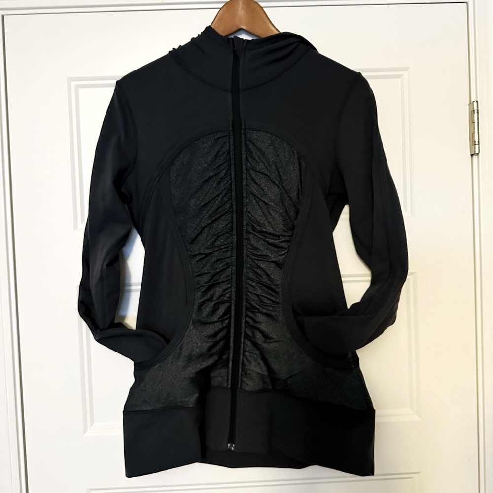 LULULEMON ATHLETICA Pure Balance Full Zip Ruched Hooded Jacket